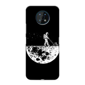 Силиконовый Чехол с принтом "Космонавты" на Nokia G50 (Космонавт)