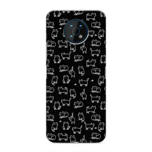 Чехол на тематику: Коты для Nokia G50 (Котики на черном)