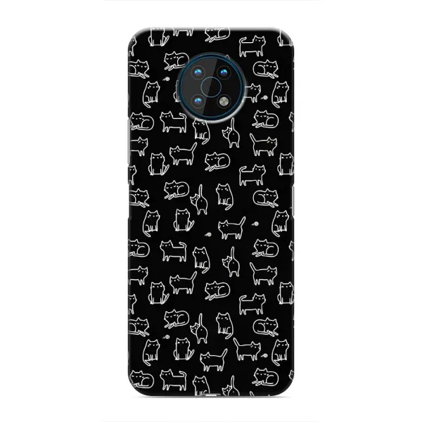 Чехол с рисунком «Котики на черном» для Nokia G50 Чехол с рисунком «Котики на черном» для Nokia G50