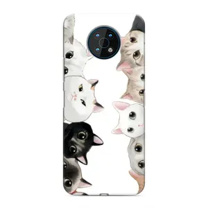 Силиконовый чехол с котиком для Nokia G50 (Коты)