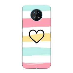 Чехлы с тематикой "Маленькие Сердечки" на Nokia G50 (Красивое сердечко)