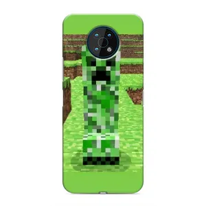 Чехлы для Nokia G50 (Персонажи Майн Крафт) (Крипер 2)