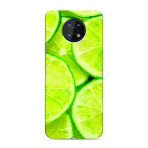 Чехол с изображением вкусной еды для Nokia G50 (Лайм)