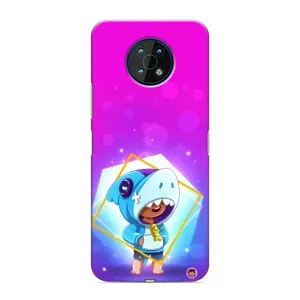 Чехол Бравл Старс для Nokia G50 (Леон в костюме Акулы)