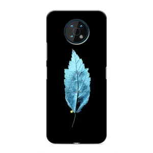 Чехол с картинками на черном фоне для Nokia G50 (Листочек)