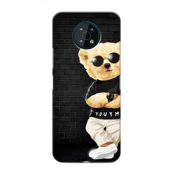 Чехол с рисунком «Мишка в очках» для Nokia G50 Чехол с рисунком «Мишка в очках» для Nokia G50