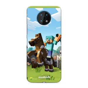 Чехлы для Nokia G50 (Персонажи Майн Крафт) (На коне)