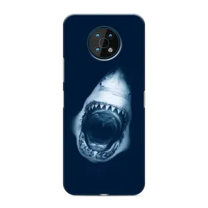 Силиконовый бампер с картинкой животных для Nokia G50 (Пасть Акулы)