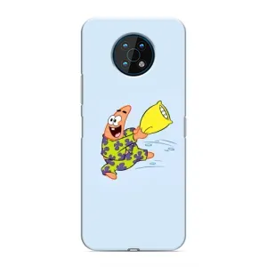 Чехлы с Патриком на Nokia G50 (Патрик с подушкой)