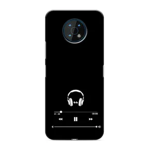 Чехол с картинками на черном фоне для Nokia G50 (Плеер)