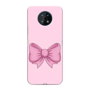 Чехол банты для Nokia G50 (Розовый бантик)