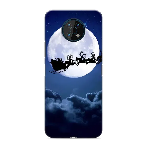 Чехол с рисунком «Санта - луна» для Nokia G50 Чехол с рисунком «Санта - луна» для Nokia G50