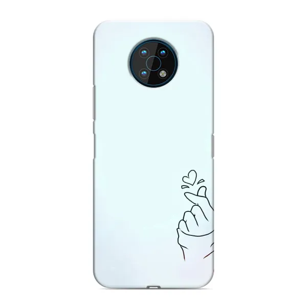 Чехол с рисунком «Сердце на голубом» для Nokia G50 Чехол с рисунком «Сердце на голубом» для Nokia G50