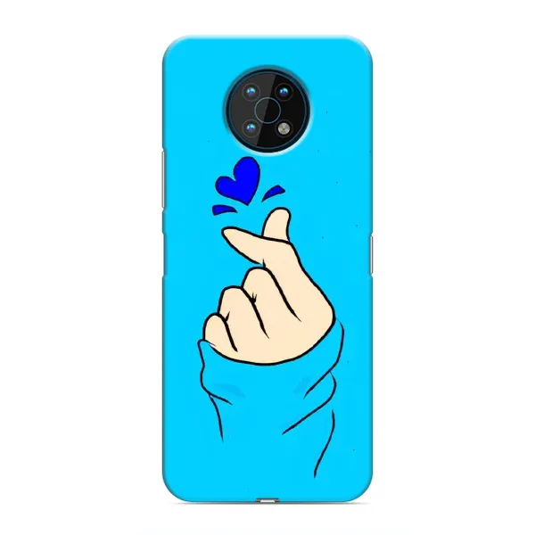 Чехол с рисунком «Сердце на синем» для Nokia G50 Чехол с рисунком «Сердце на синем» для Nokia G50
