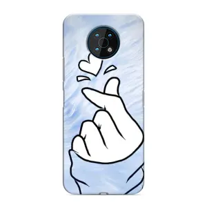 Чехлы (Знак сердечка) на Nokia G50 (Сердечка знак)