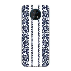 Силиконовый Чехол на Nokia G50 с картинкой Вышиванки (Синяя вышиванка)