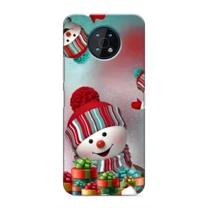 Чехлы на Новый Год Nokia G50 (Снеговик в шапке)