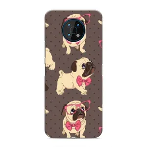 Чехол (ТПУ) Милые собачки для Nokia G50 (Собачки Мопсики)