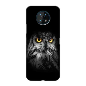 Чехлы с принтом СОВЫ для Nokia G50 (Сова на чёрном)