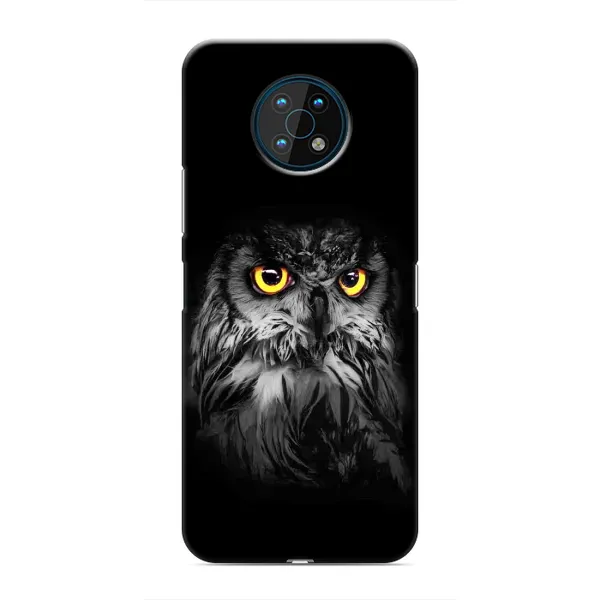 Чехол с рисунком «Сова на чёрном» для Nokia G50 Чехол с рисунком «Сова на чёрном» для Nokia G50