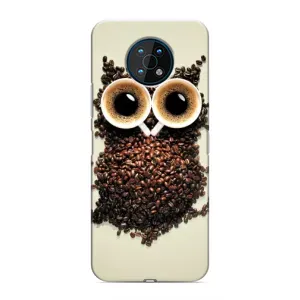 Чехлы с принтом СОВЫ для Nokia G50 (Сова с зерен кофе)