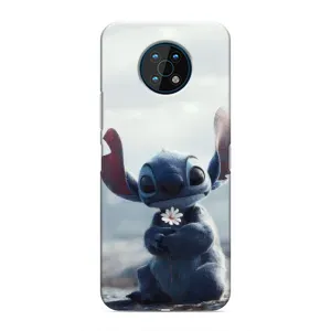 Чехол с рисунком Стич для Nokia G50 (Стич с цветочком)