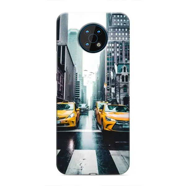 Чехол с рисунком «Такси» для Nokia G50