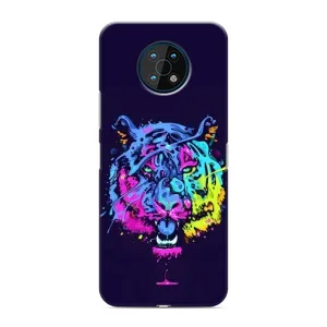 Силиконовый бампер с картинкой животных для Nokia G50 (Тигр-Арт)