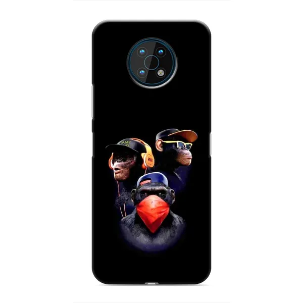 Чехол с рисунком «Три обезьяны» для Nokia G50 Чехол с рисунком «Три обезьяны» для Nokia G50