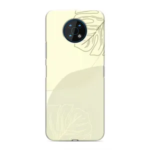 Чехол цветочный дизайн для Nokia G50 (Зелёный фон)