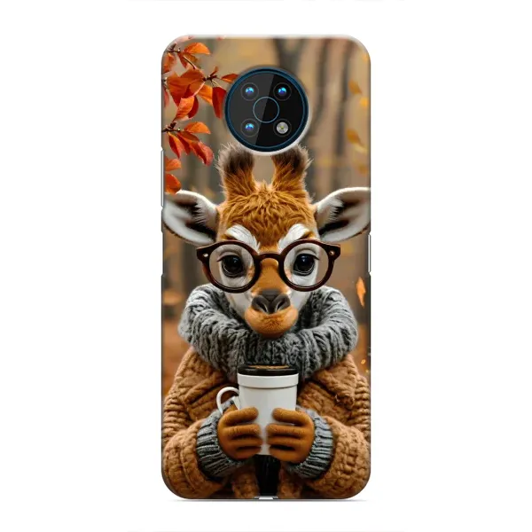 Чехол с рисунком «Жираф с кофе» для Nokia G50 Чехол с рисунком «Жираф с кофе» для Nokia G50