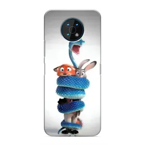 Силиконовый чехол с принтом Зоотрополіс для Nokia G50 (Змея Зоо)