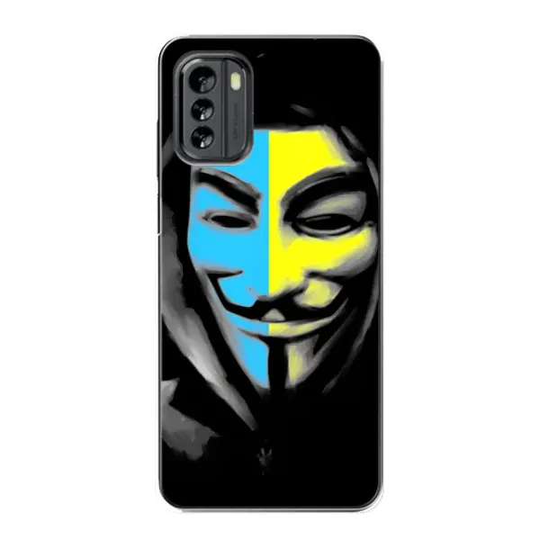Чехол с рисунком «Анонимус патриот» для Nokia G60 Чехол с рисунком «Анонимус патриот» для Nokia G60
