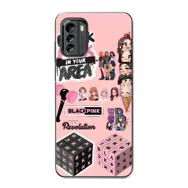 Чехол с рисунком «BLACK PINK коллаж» для Nokia G60