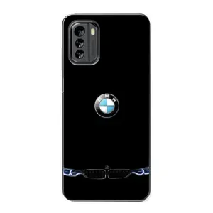 Силиконовый бампер с картинкой машины на Nokia G60 (Черный BMW)