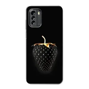 Чехол с изображением вкусной еды для Nokia G60 (Чёрная клубника)