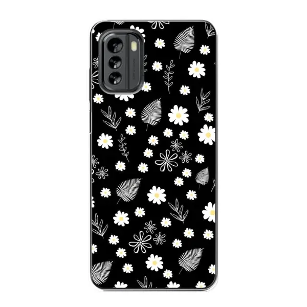 Чехол с рисунком «цветение на чорном» для Nokia G60 Чехол с рисунком «цветение на чорном» для Nokia G60