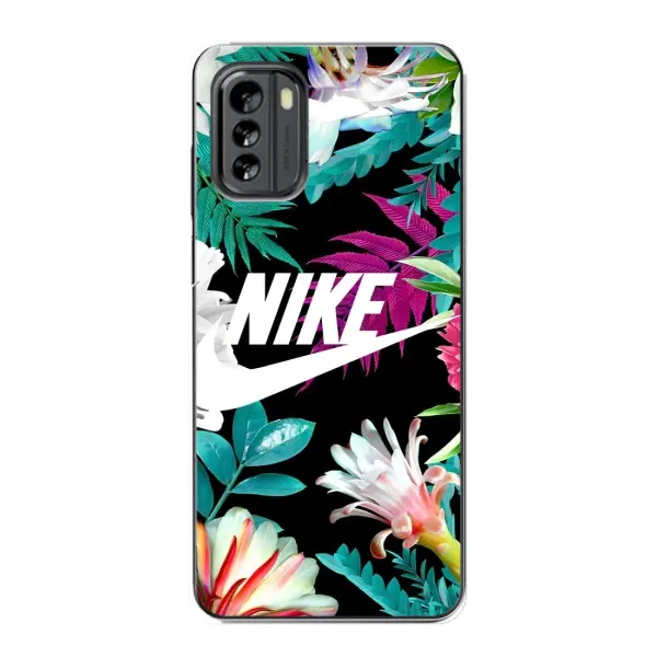 Чехол с рисунком «Цветочный Nike» для Nokia G60 Чехол с рисунком «Цветочный Nike» для Nokia G60
