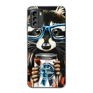 Силиконовый Чехол с Енотами на Nokia G60 (Енот в очках)