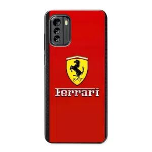 Силиконовый бампер с картинкой машины на Nokia G60 (Ferrari Logo)