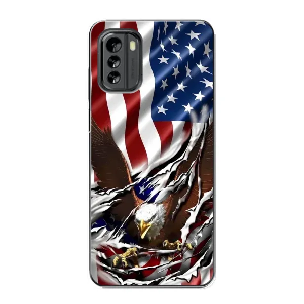 Чехол с рисунком «Флаг USA» для Nokia G60 Чехол с рисунком «Флаг USA» для Nokia G60