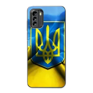 Чехол с картинкой (Патриотический ГЕРБ) на Nokia G60 (Герб и Флаг Украины)