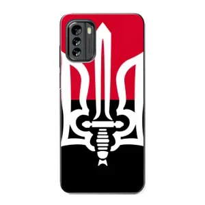Чехлы УПА (Красно-Чёрный) на Nokia G60 (Герб Украины)