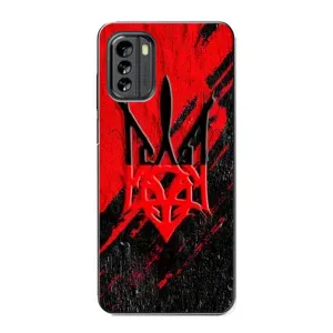 Чехлы УПА (Красно-Чёрный) на Nokia G60 (Герб в цвете УПА)