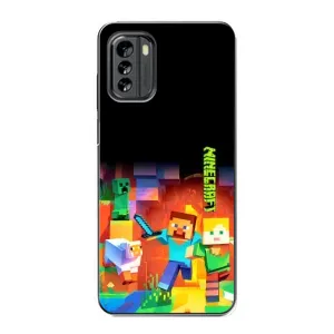 Чехлы для Nokia G60 (Персонажи Майн Крафт) (Герой Майнкрафт)
