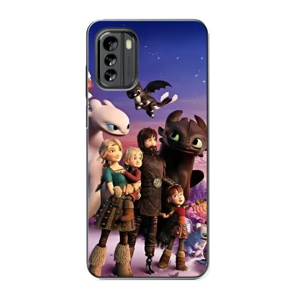 Чехол с рисунком «Герои дракона» для Nokia G60
