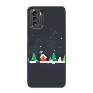 Силіконовий бампер на різдво для Nokia G60 (Місто зимове)