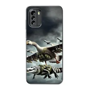Чехол с мемами тралалело тралала для Nokia G60 (Гусини и крокодило)