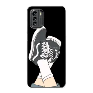 Чехол с Прикольным принтом на Nokia G60 (Кеды)