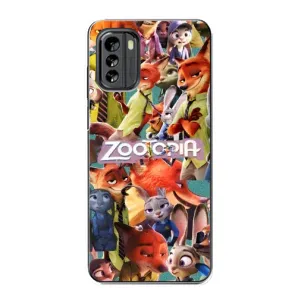 Силиконовый чехол с принтом Зоотрополіс для Nokia G60 (Коллаж героев)